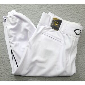 EvoShield Men's 2XL Baseball Knicker Pants White Black Piping NWT